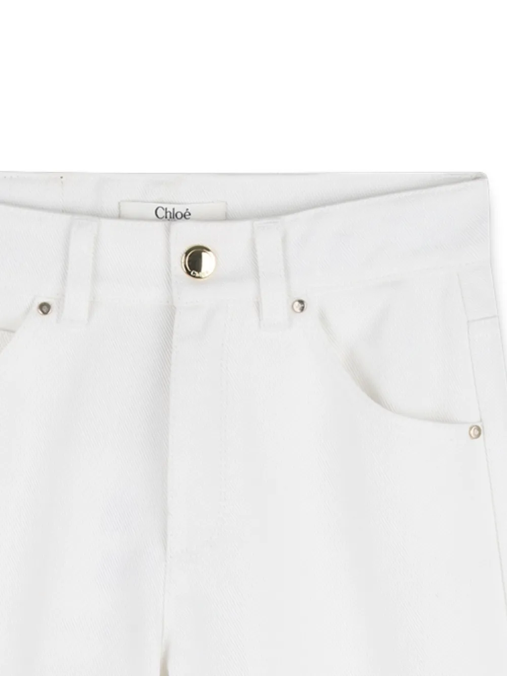 Брюки с цветочным узором Chloe Kids, белый — фото 3