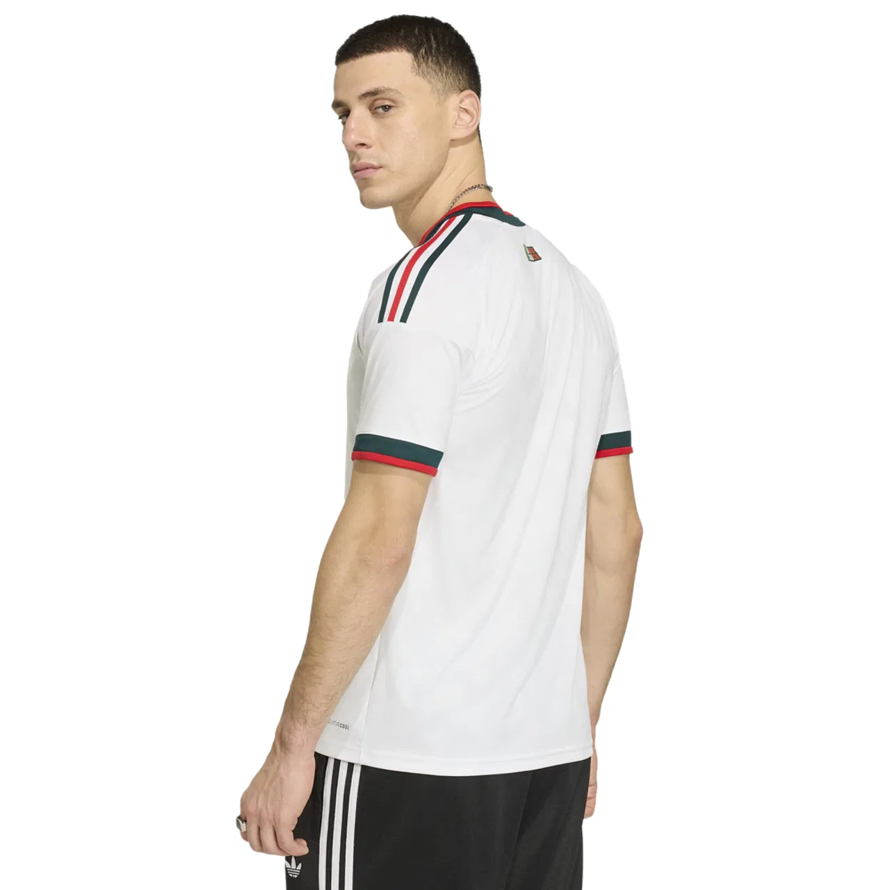 Мужская футболка с V-образным вырезом Mexico 26 Away Jersey, adidas, White — фото 4