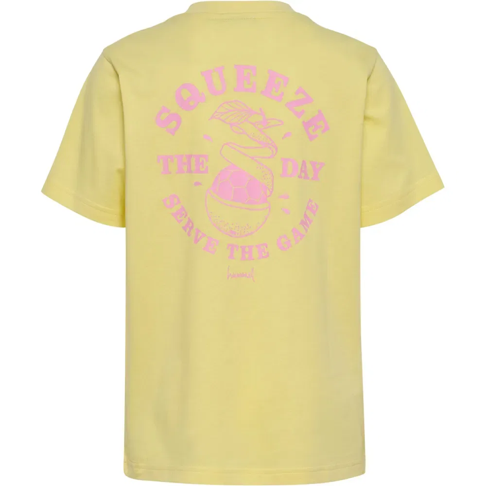 Детская футболка с принтом Regular Graphic Hummel, Yellow — фото 4