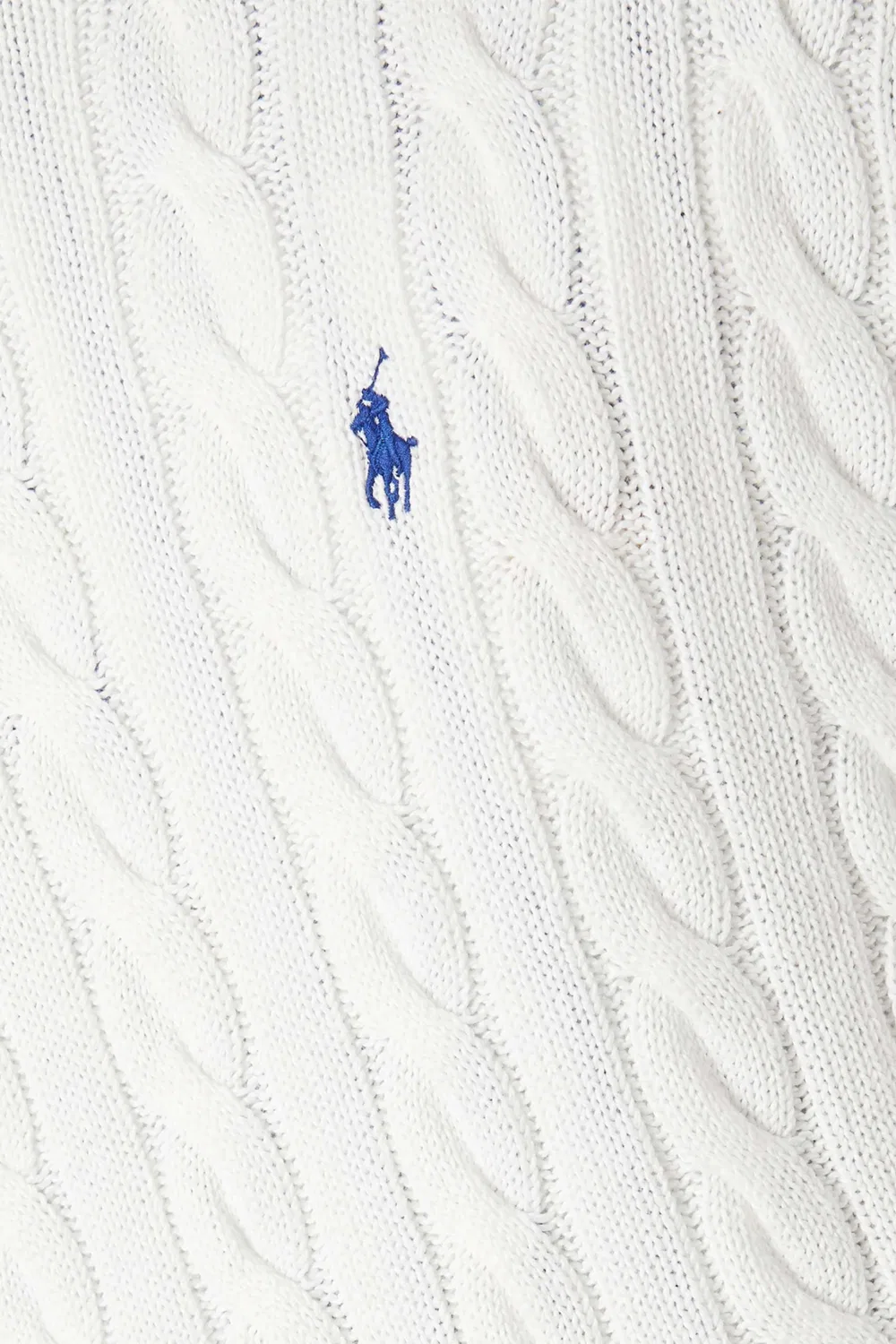 Свитер в рубчик с логотипом Logo Cable-knit Polo Ralph Lauren — фото 3