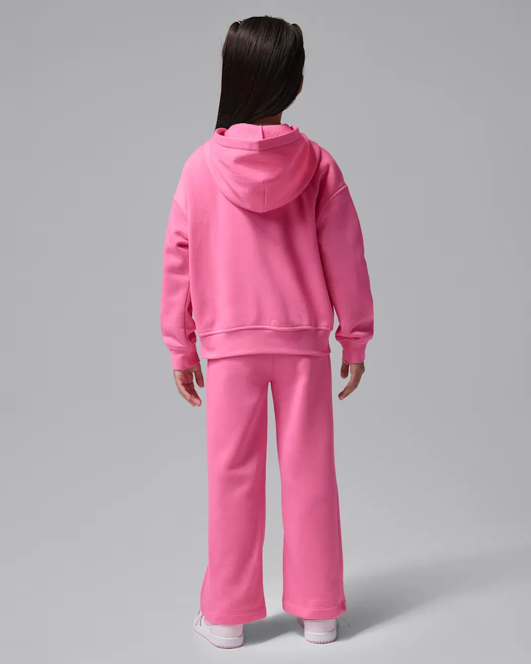 Комплект Jordan Brooklyn Fleece из двух предметов (худи на молнии и брюки) для детей младшего возраста, Gym Pink — фото 2