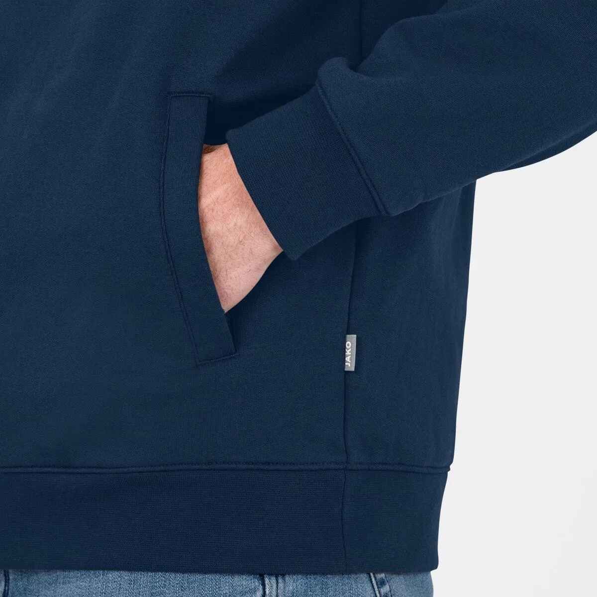Детская унисекс куртка из футера Doubletex Jako, Цвет: Dunkelblau Navyblau — фото 3