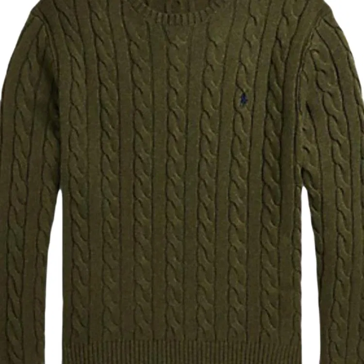 Мужской свитер с круглым вырезом Green Polo Ralph Lauren — фото 3