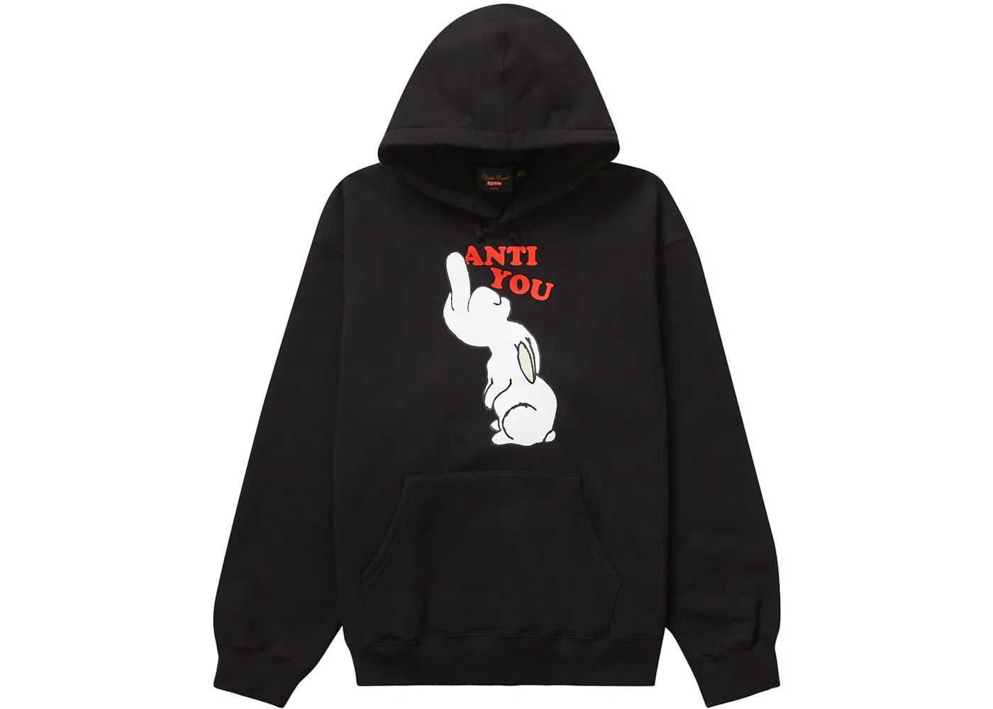 Мужской худи с принтом Anti You Supreme, Black
