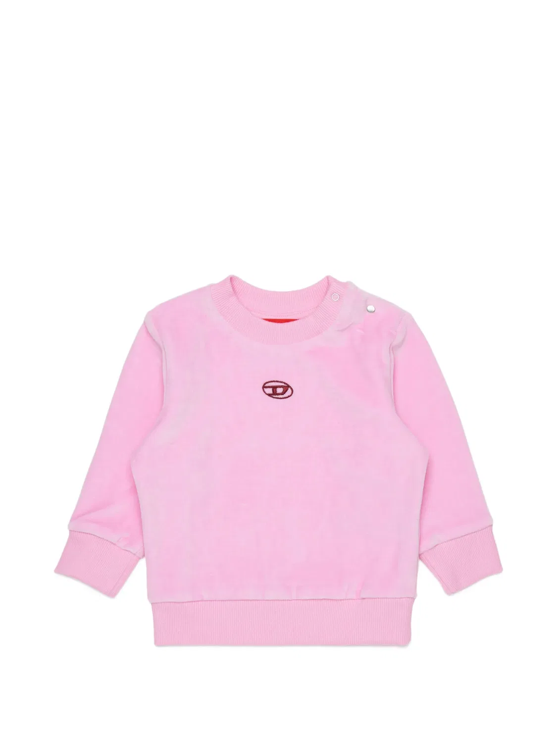Толстовка с вышитым логотипом Diesel Kids, розовый