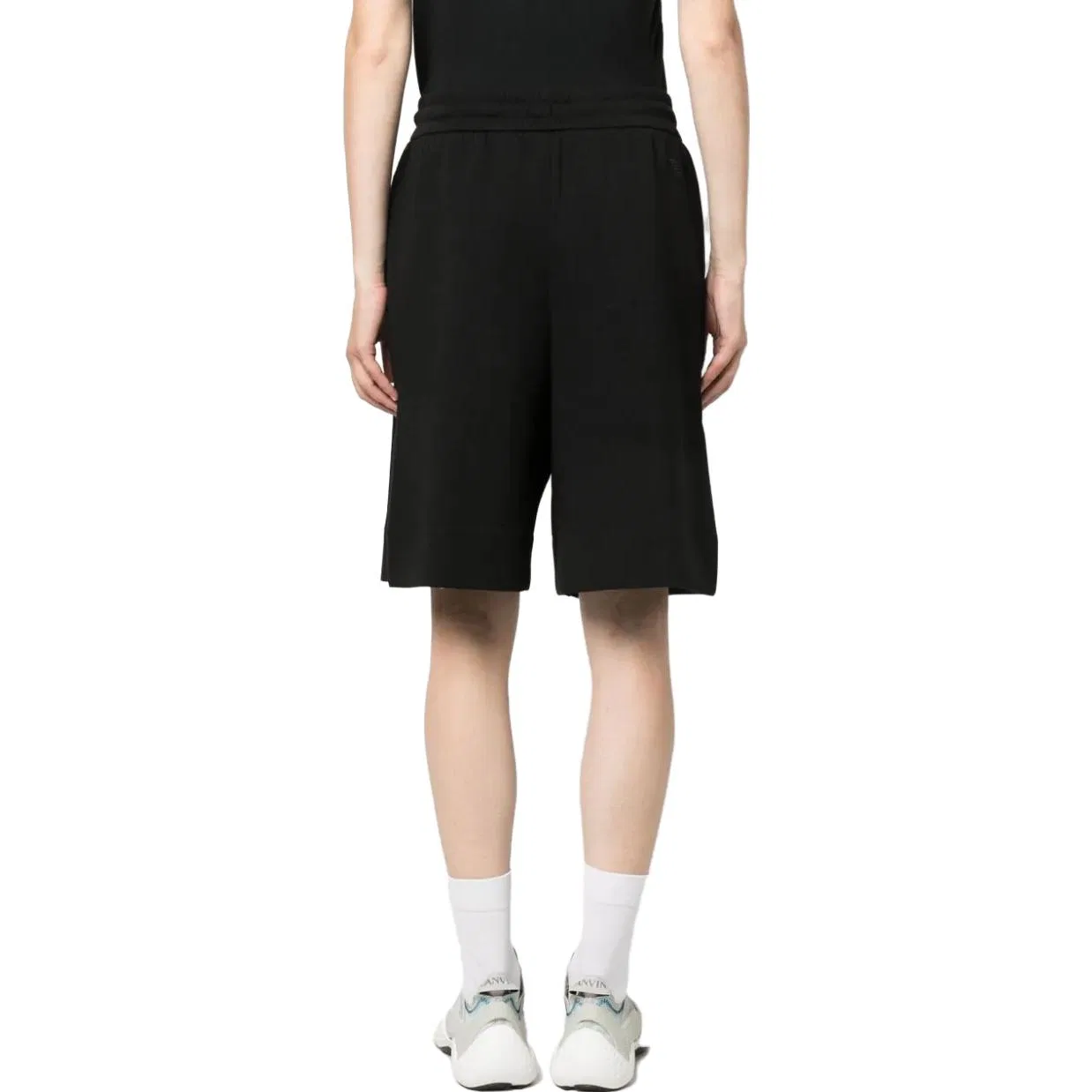 Женские шорты хлопковые Emporio Armani, Black — фото 4