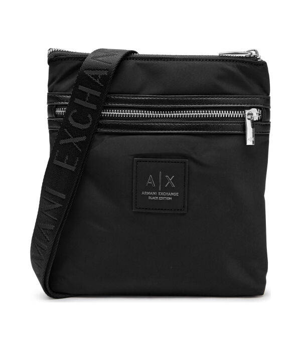 

Сумка мужская Armani Exchange через плечо текстильная, черный