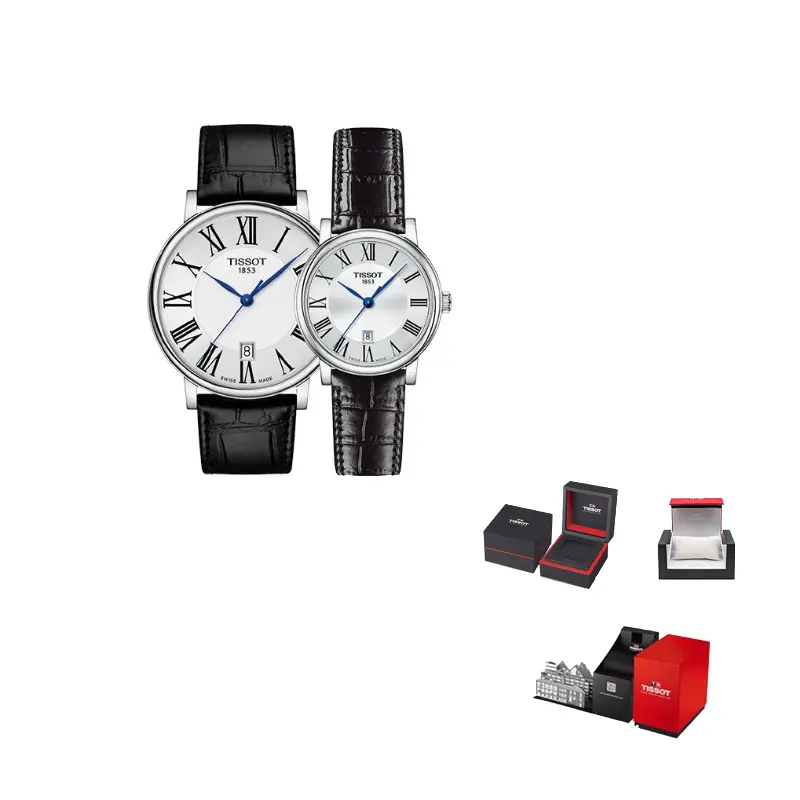 

TISSOT Часы Carlson Collection Quartz Movement Unisex Watch 40mm Silver Dial, Silver Dial T122.410.16.033.00 Matching Pair