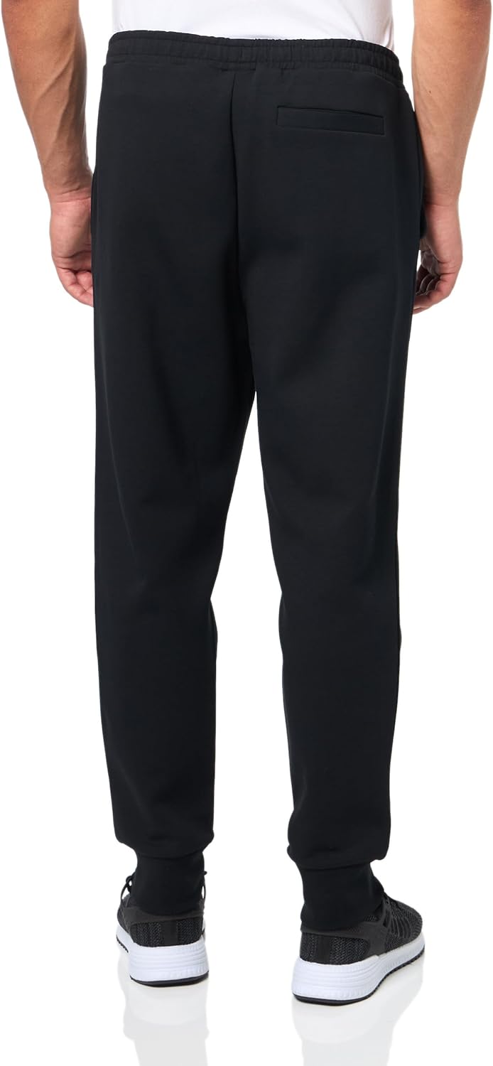 BOSS Мужские тоновые хлопковые спортивные штаны Regular Fit, Black Pepper — фото 3