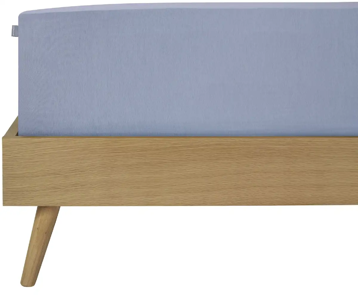 

Простыня Schiesser "Джесси из 100% хлопка", для матрасов высотой до 22 см, СДЕЛАНО В ЗЕЛЕНОМ цвете от OEKO-TEX 180х200 см, 1 шт., цвет Lavendel