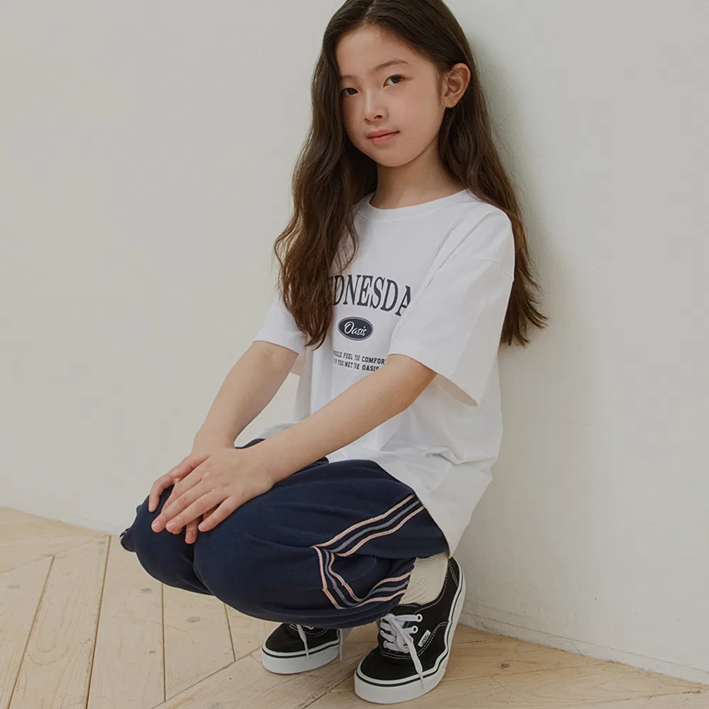 Детские спортивные брюки Lumi Line тёмно-синего цвета от Wednesdayoasis Kids — фото 2