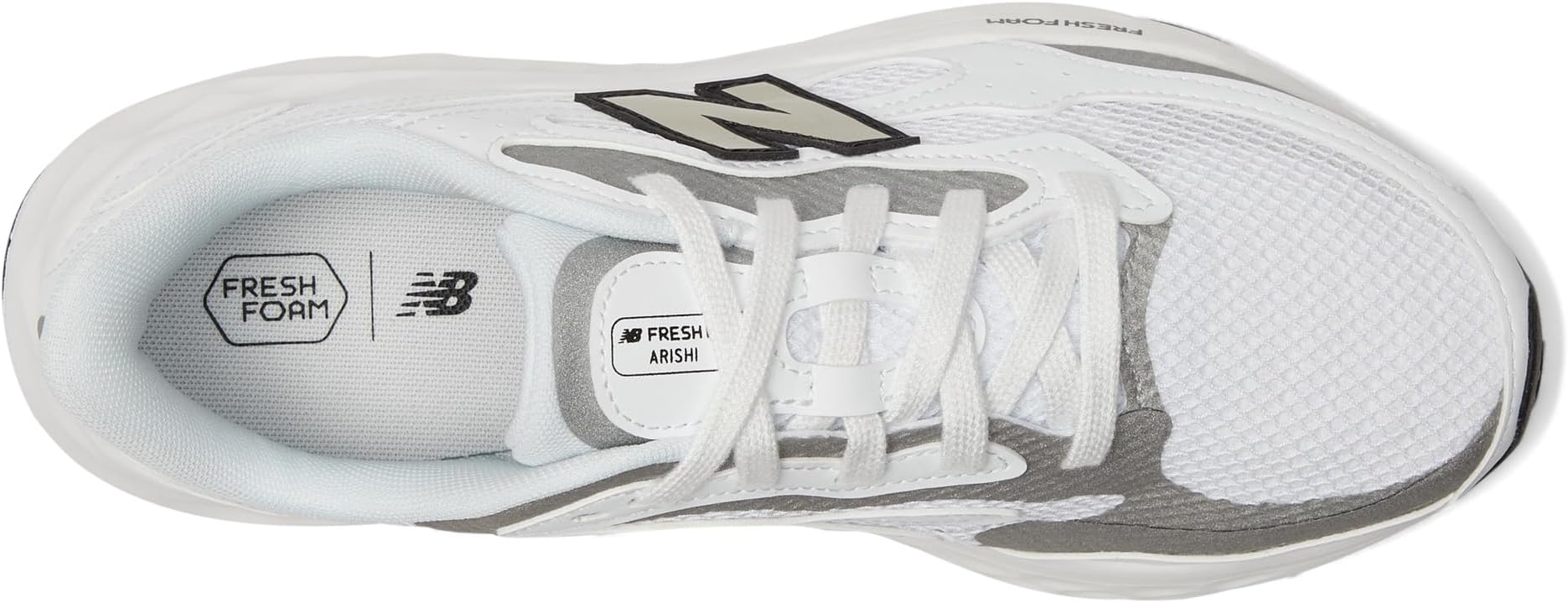 Кроссовки New Balance Fresh Foam Arishi v4, цвет White/Silver Metallic — фото 2