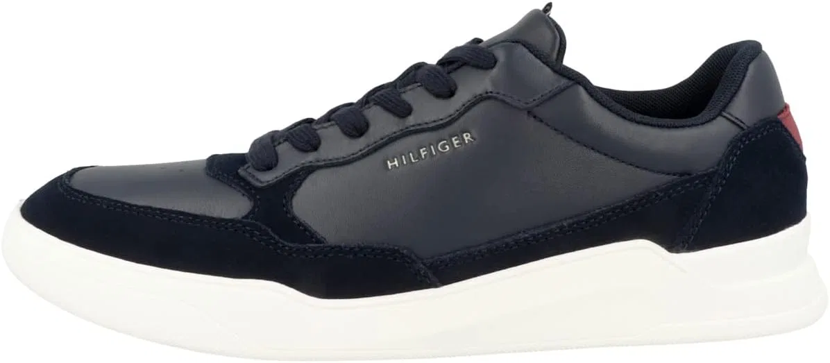 Мужские кожаные кроссовки Tommy Hilfiger Elevated Cupsole с высокой подошвой, Desert Sky