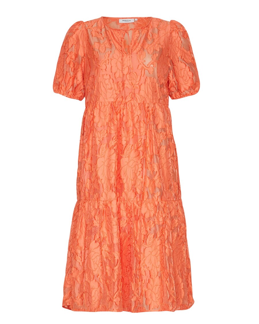 

Платье миди MSCH COPENHAGEN Dress Pave, оранжевый