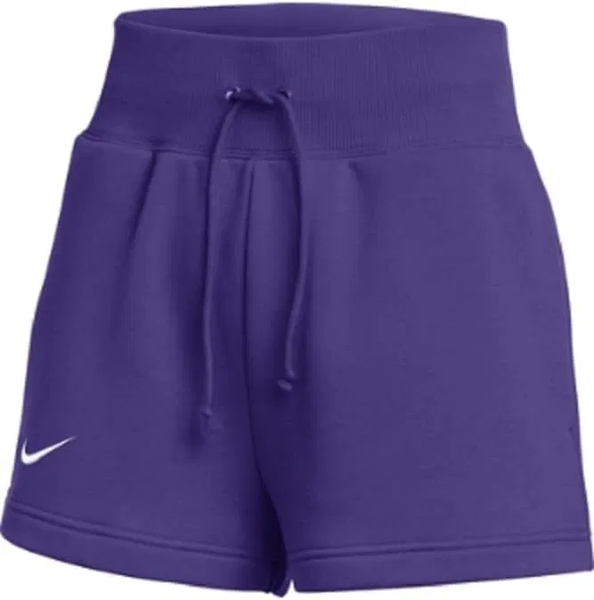 Шорты Nike Phoenix High-Waisted Fleece, фиолетовый