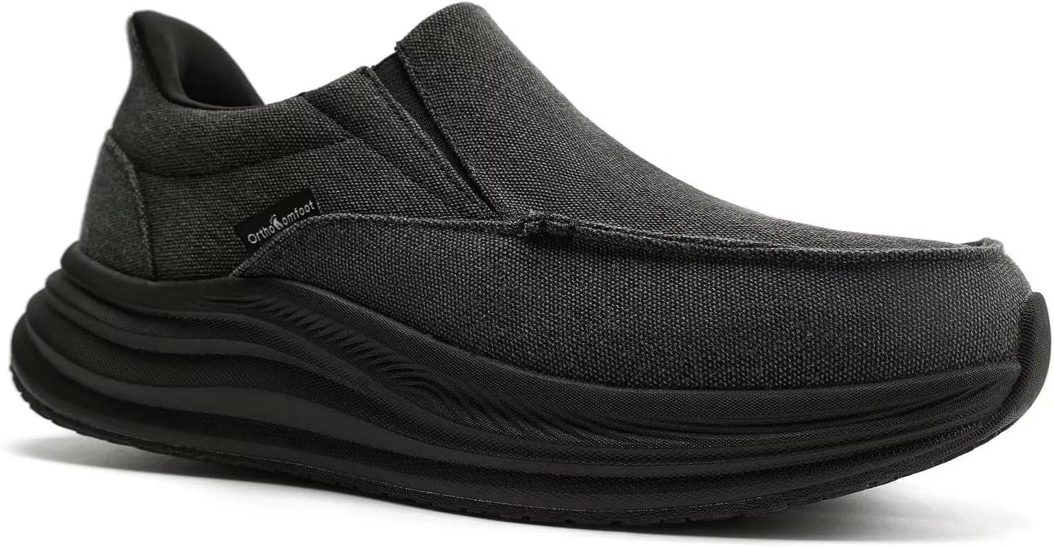 Мокасины с поддержкой стопы, черный OrthoComfoot