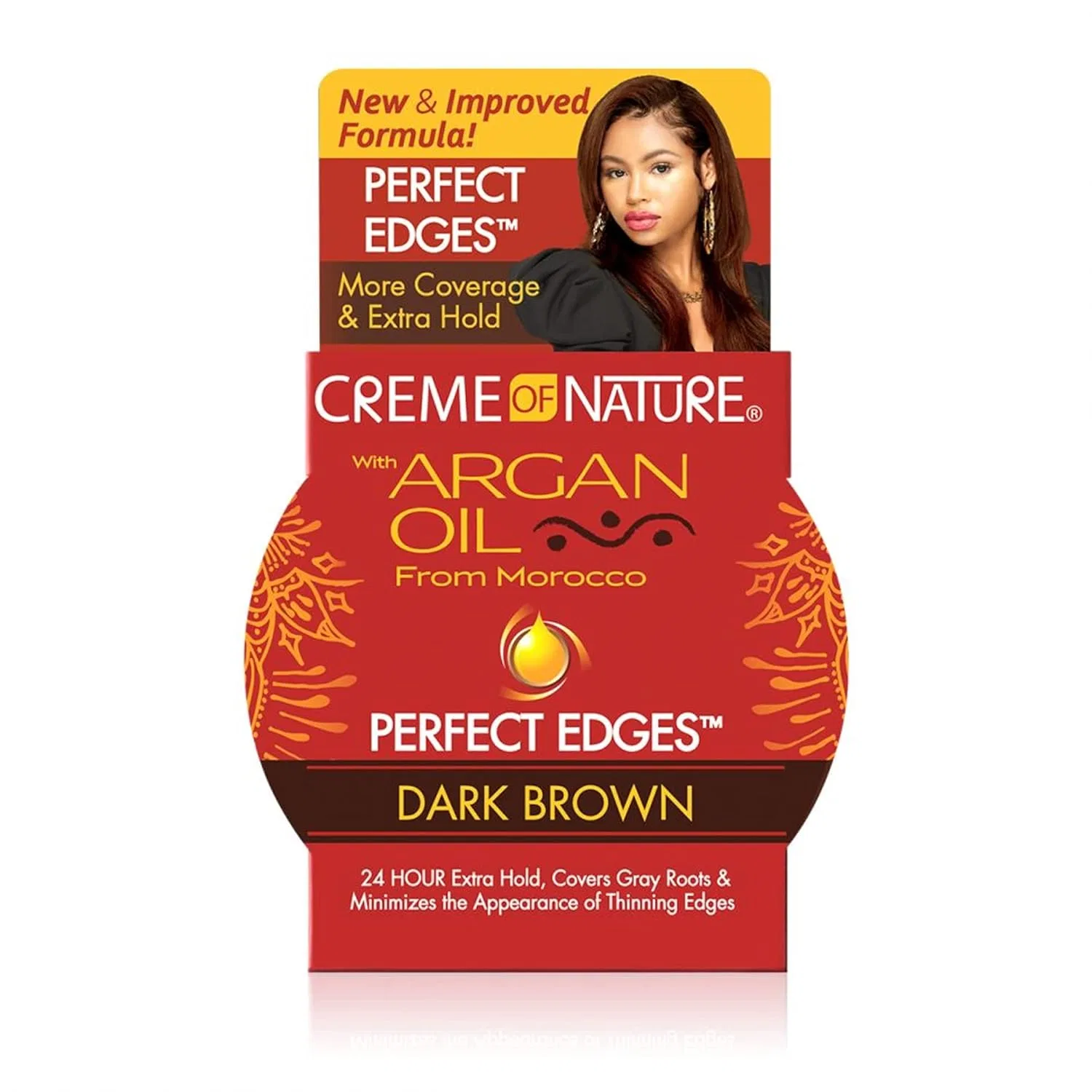 Гель для укладки Creme of Nature Argan Oil Edges Dark Brown Creme Of Nature
