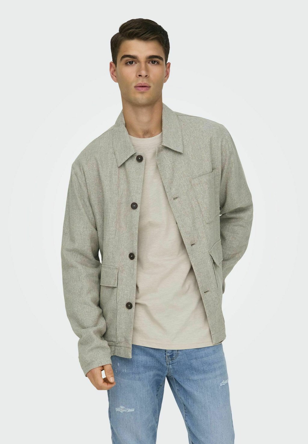 

Летняя куртка ONSKANE Only & Sons, бежевый