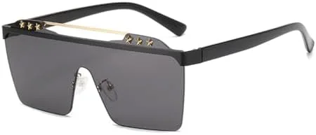 

Мужские полуободковые солнцезащитные очки большого размера 2027 года, женские солнцезащитные очки в стиле ретро, ​​очки с защитой от УФ-излучения UV400 MTZJH, 1