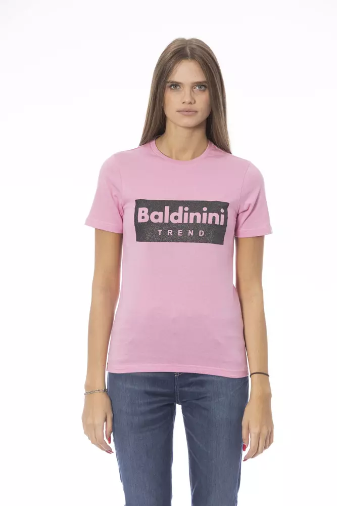

Многоцветный хлопковый женский топ Baldinini Trend