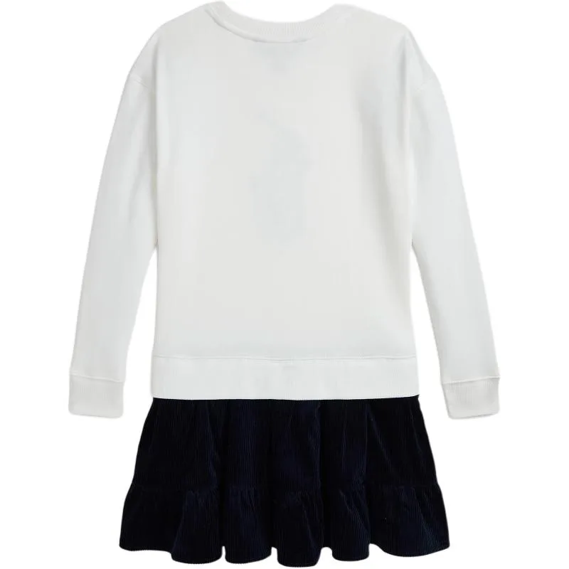 Polo Ralph Lauren Платье FW24 Washed White Kids' — фото 4
