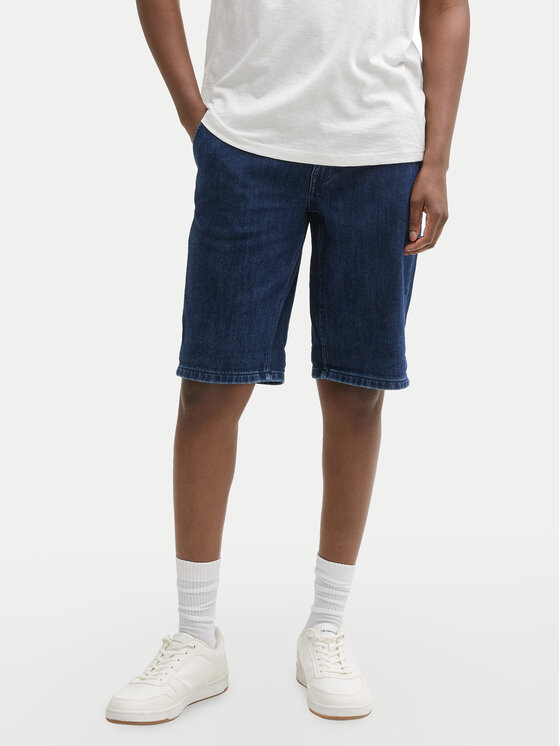 

Джинсовые шорты прямого кроя 1044986 Tom Tailor Denim, синий