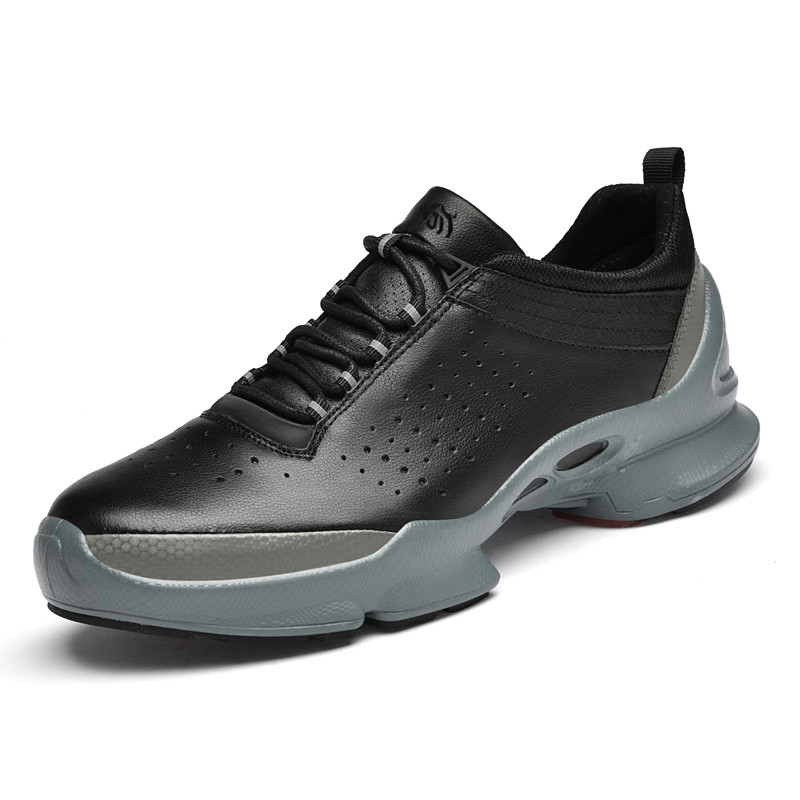 

Bull Thunder Прочные дышащие мужские низкие кеды из серой кожи, цвет Gray Leather