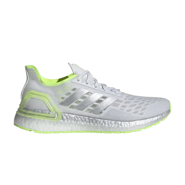

Кроссовки adidas UltraBoost PB 'Silver Metallic Signal Green', серый