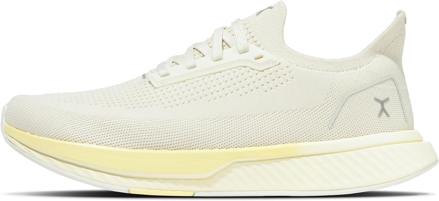 

Кроссовки Adapt Runners для женщин и мужчин - минималистичные кроссовки для ходьбы босиком: широкий носок, нулевой перепад высоты подошвы, легкие и гибкие, идеально подходят для ходьбы, бега и повседневного комфорта Flux Footwear, светло-желтый