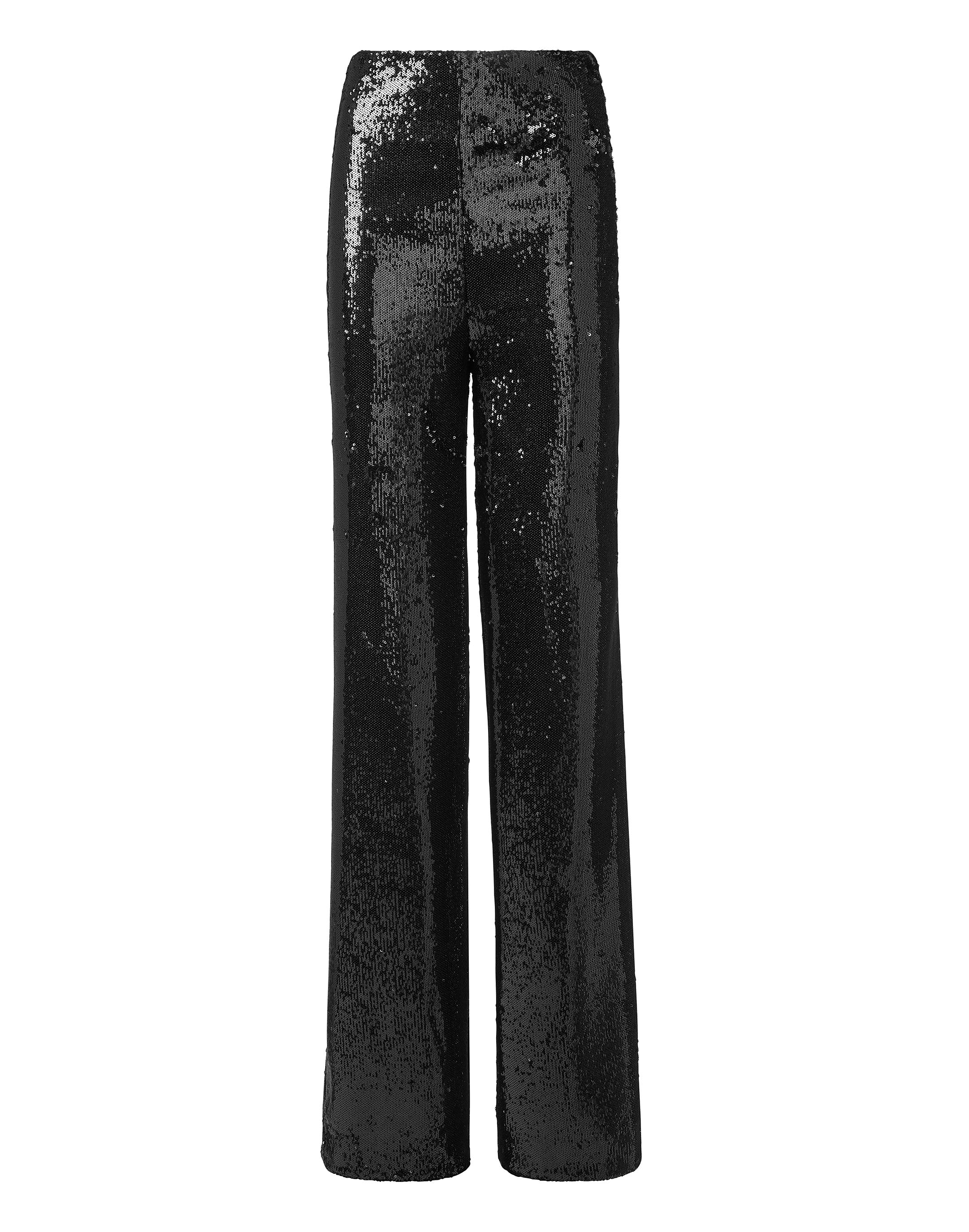 

Длинные брюки с пайетками PHILIPP PLEIN, черный
