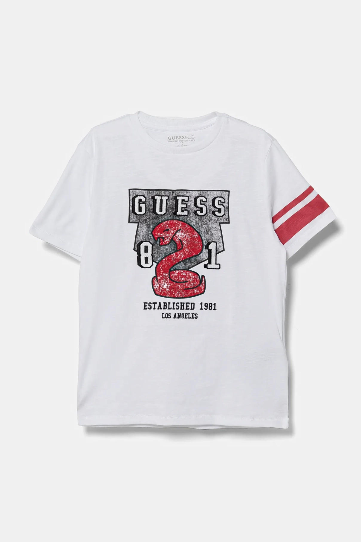 

Хлопковая футболка для детей Guess, белый