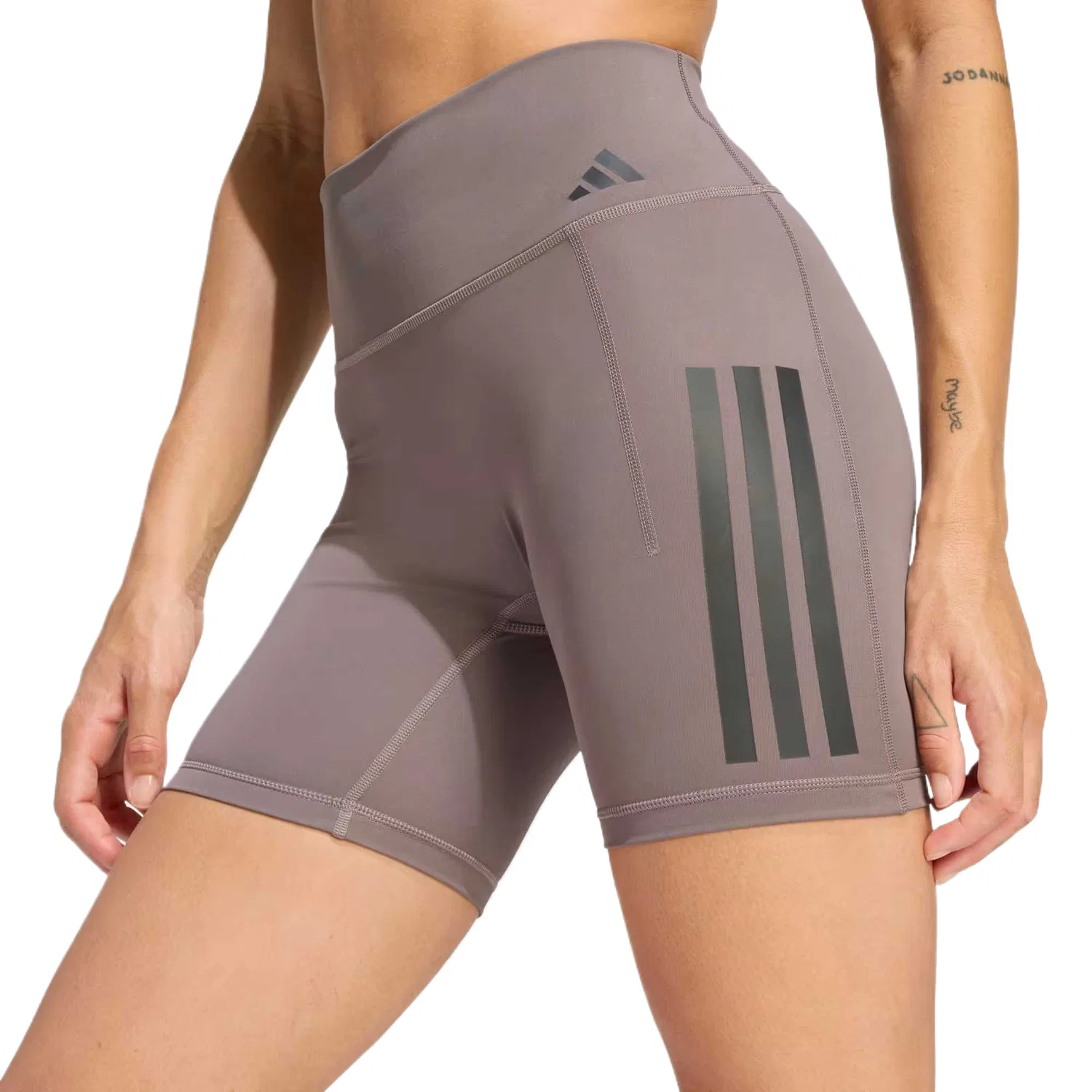 Спортивные шорты женские Charcoal Gray облегающие Adidas — фото 3