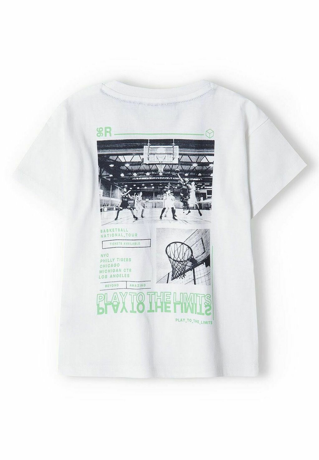 Футболка с принтом SHORT SLEEVE WITH PRINT MINOTI, цвет white green — фото 2