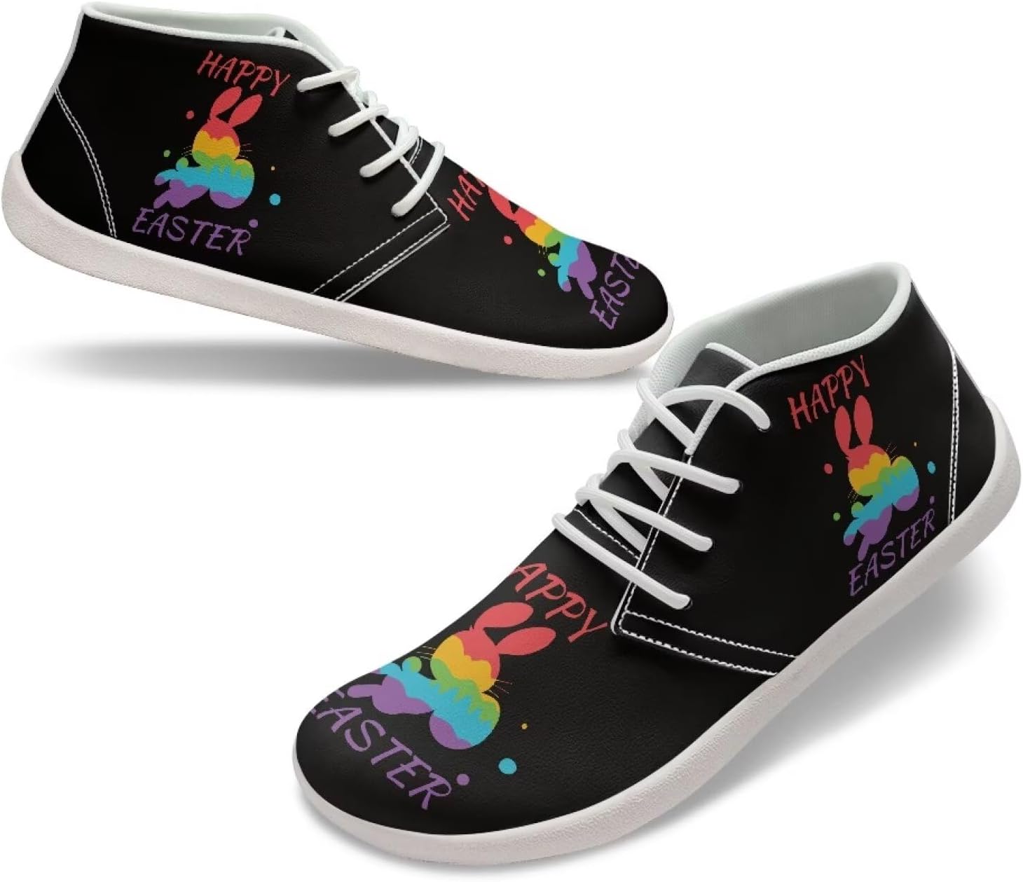 

Кроссовки для мужчин с широкой носочной частью, повседневные прогулочные туфли, нулевая подошва, кроссовки для бега по пересеченной местности, нескользящие низкие спортивные кроссовки, размеры США 5-14 Qoiuvncy, Rainbow Rabbit