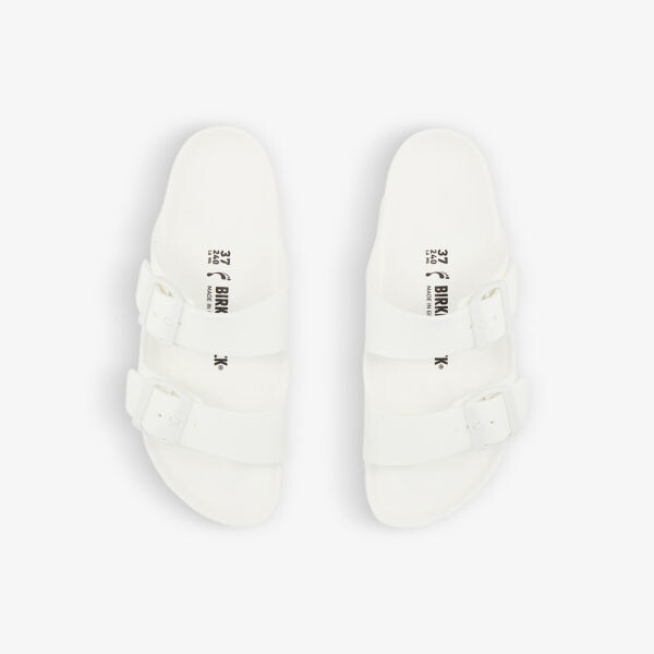 Резиновые сандалии Arizona с двумя ремешками Birkenstock, белый — фото 2