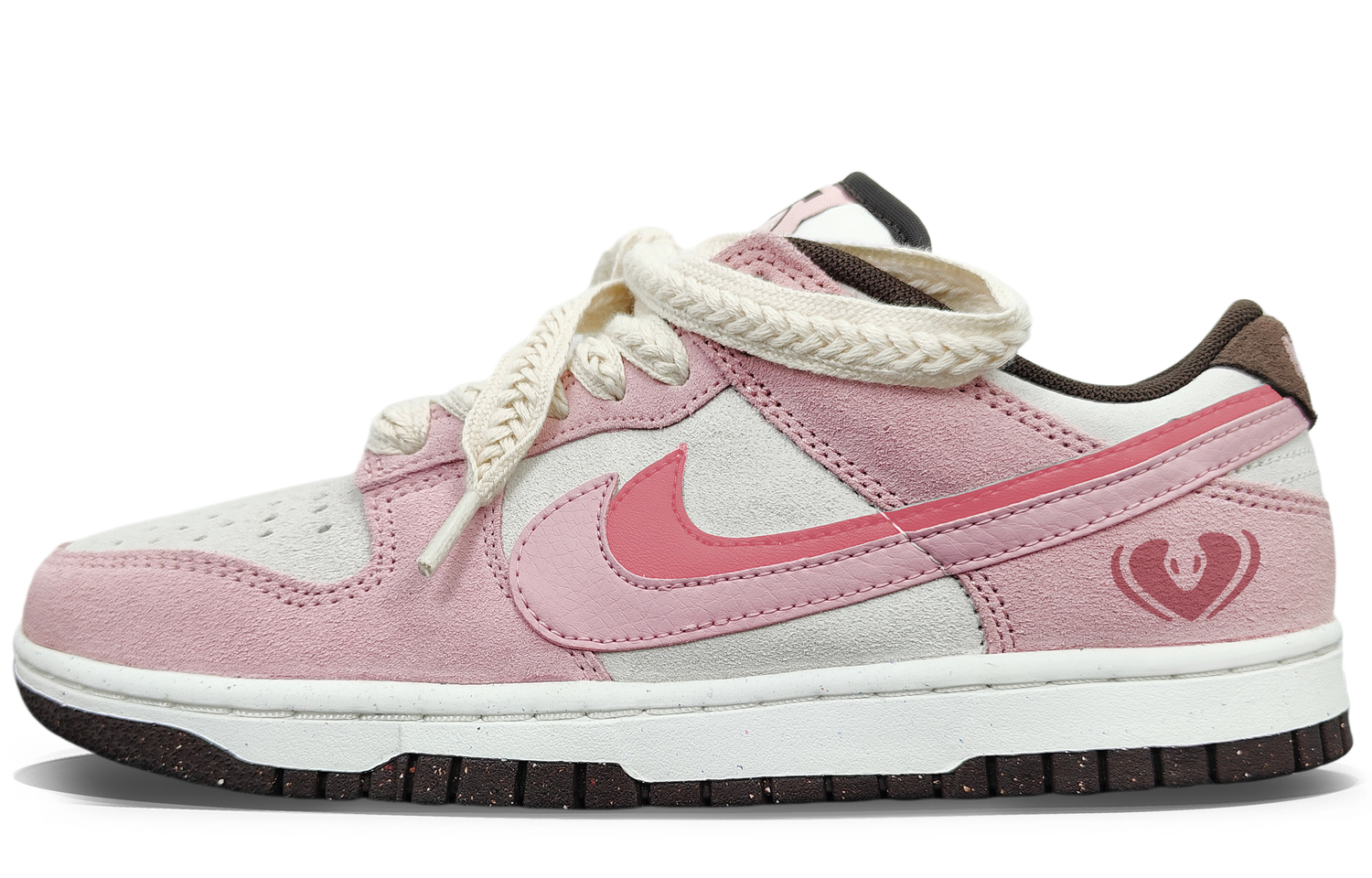 

Nike Скользоустойчивые износостойкие низкие скейтбордские кроссовки Dunk унисекс розовые, цвет Pink