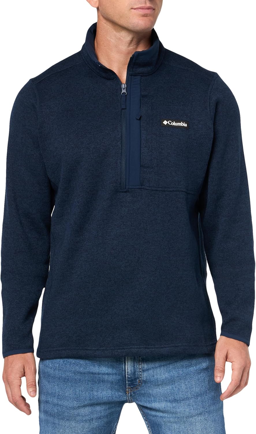 

Columbia мужская толстовка Sweater Weather Half Zip, Collegiate Navy Heather