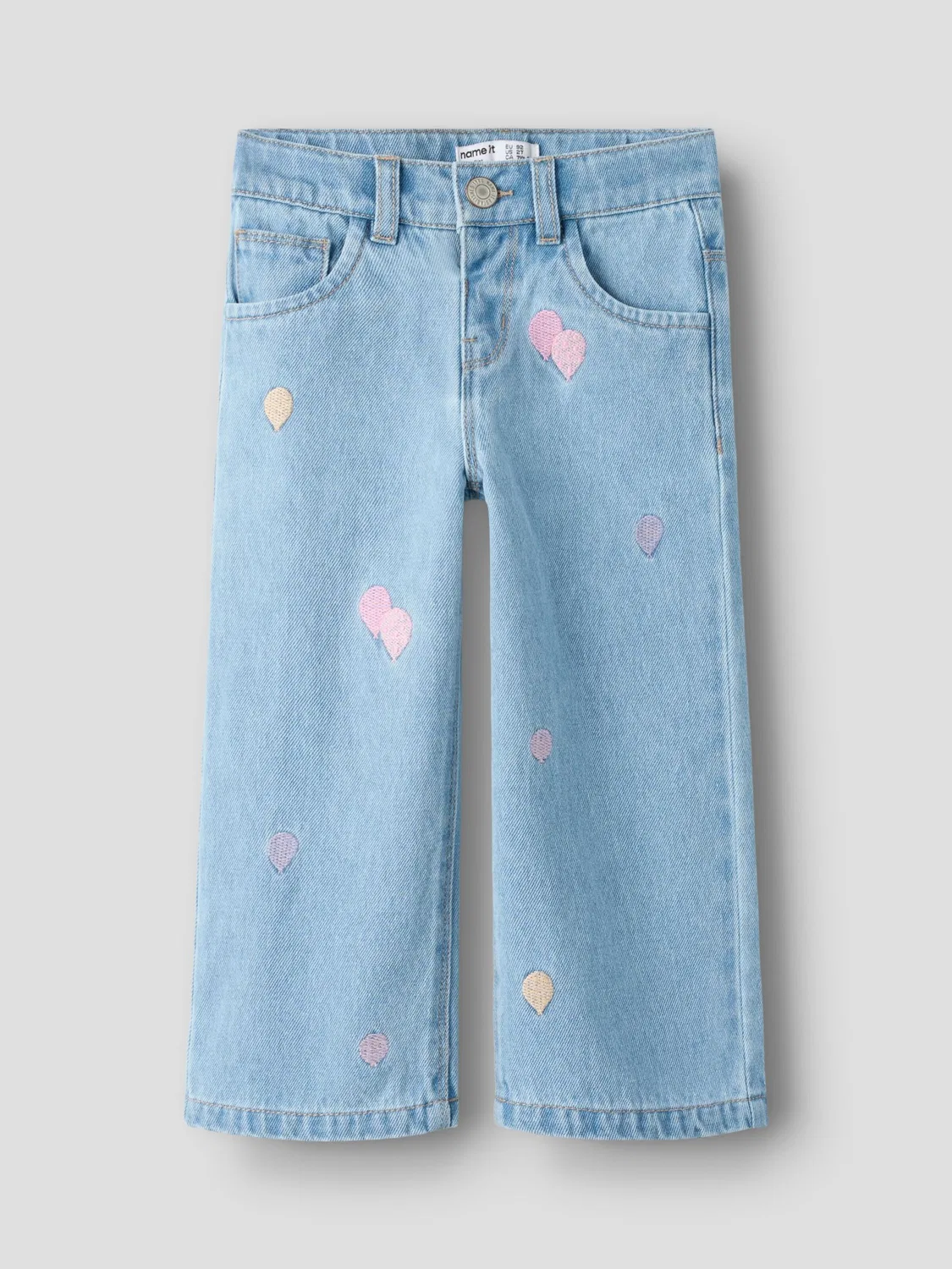 Джинсы с широкими штанинами Name It, Blue Denim — фото 3