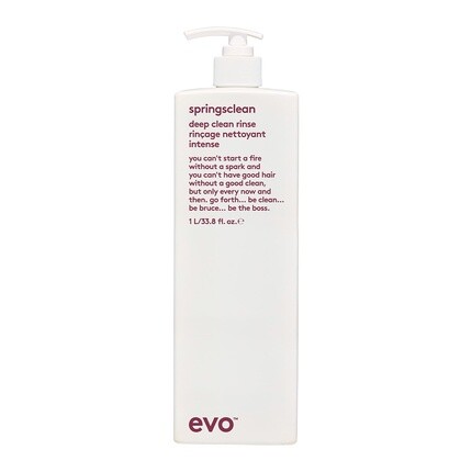 

Evo Спрей-ополаскиватель Springsclean Deep Cleaning Rinse 1 л для волнистых и вьющихся волос — веганский, без сульфатов