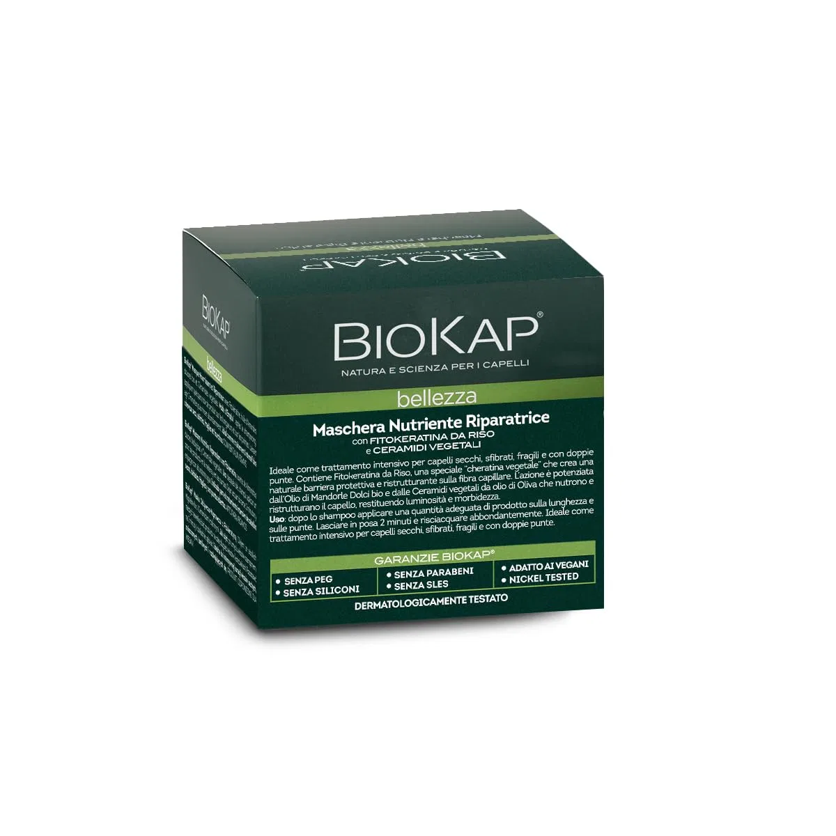Маска для сухих волос Biokap Nutrient Rich Repairing Mask Bios Line — фото 2