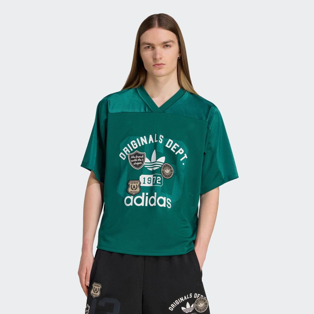 

Футболка Adidas Originals Dept. Graphic Mesh Jersey, цвет Collegiate Green