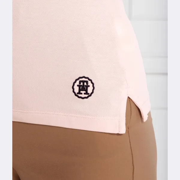 Рубашка-Поло узкого кроя Tommy Hilfiger, розовый — фото 3