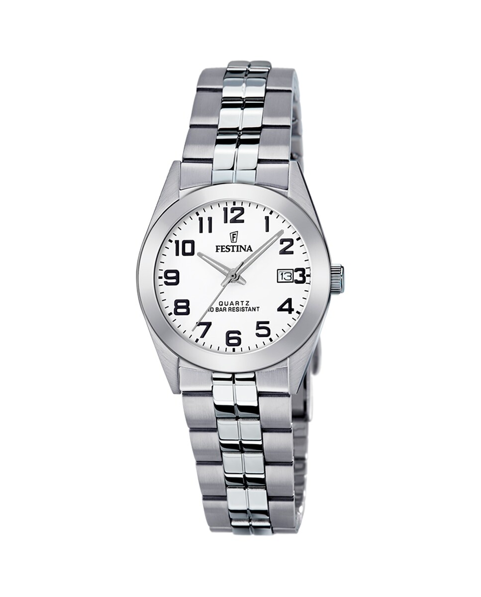 

Женские часы F20438/1 Acero Classico из серебристой стали Festina, серебро