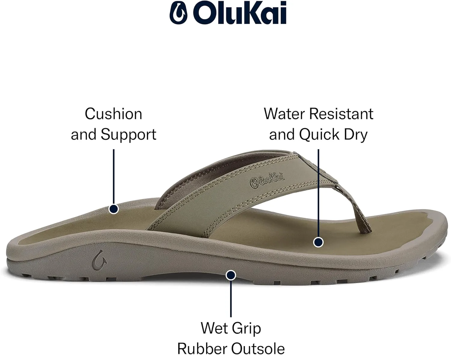 Шлепанцы OLUKAI mens Ohana — фото 3
