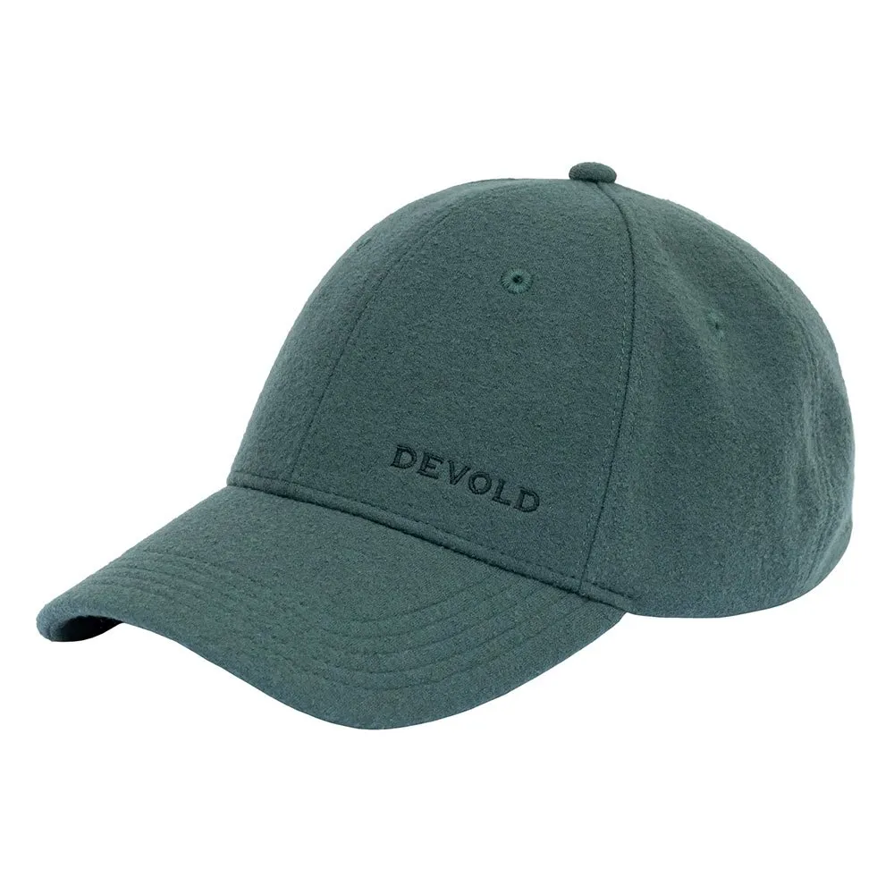 

Бейсболка DEVOLD OF NORWAY Keipen Boiled Wool, зеленый