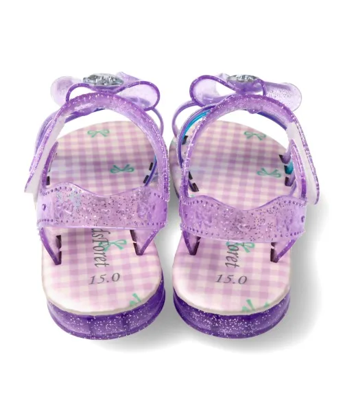 Детские сандалии Kids Foret с блёстками и бантом розовые — фото 3