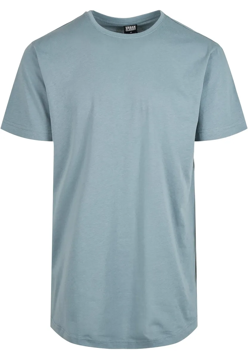 

Рубашка с короткими рукавами URBAN CLASSICS " Urban Classics Men's Shaped Long Tee", синий