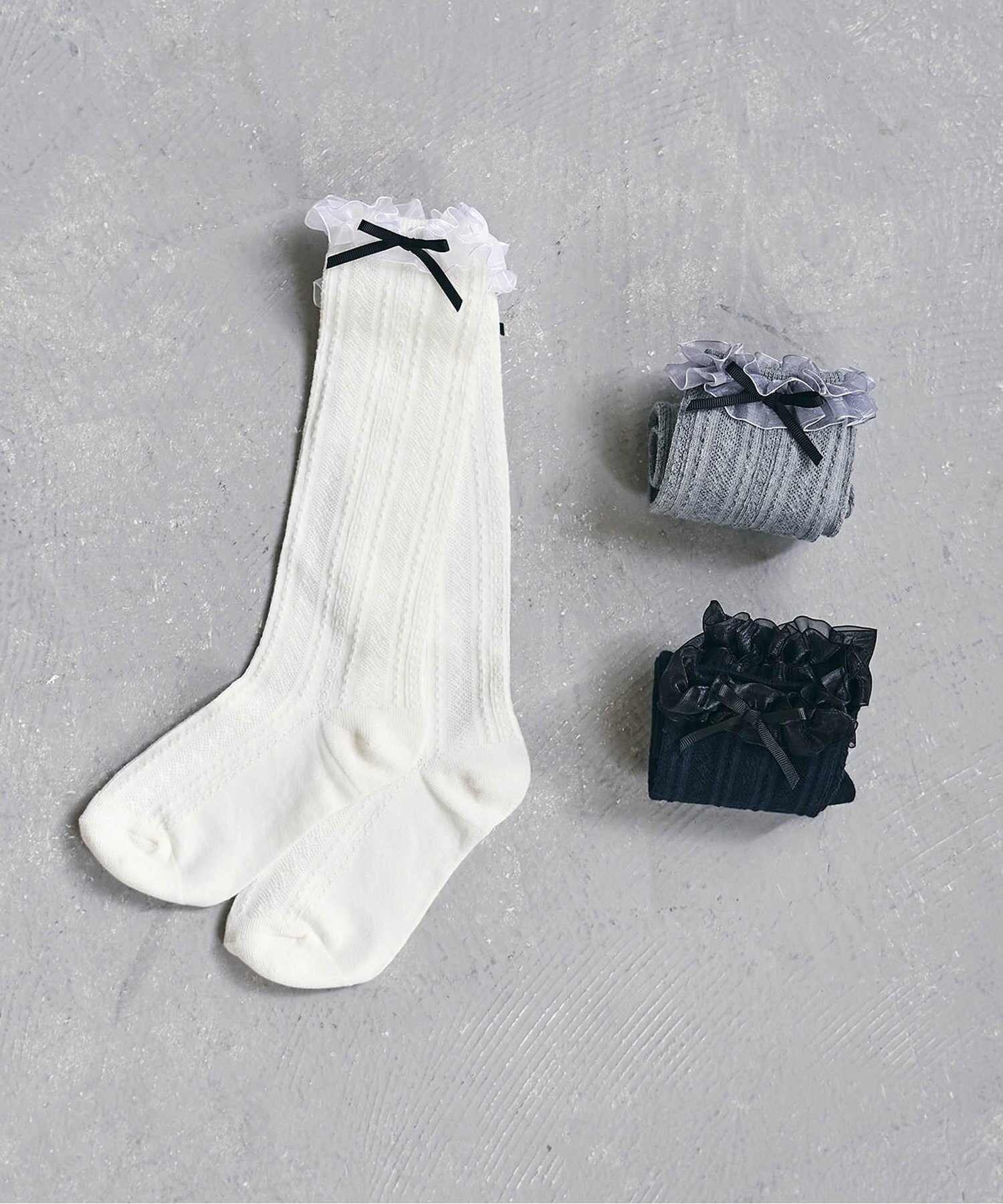 Классические гольфы с оборками до колена Apres les cours, Navy Blue — фото 2