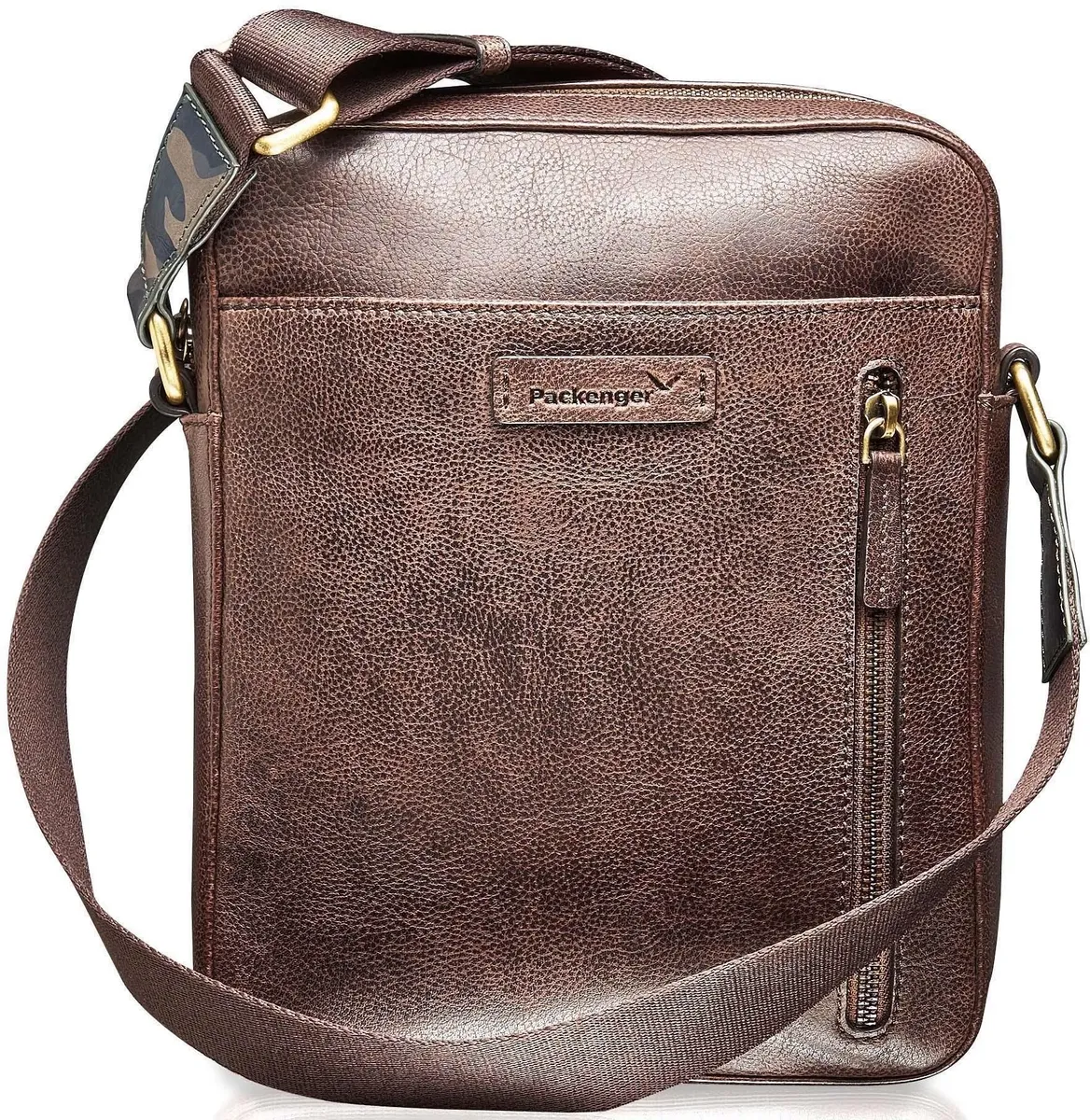 

Сумка Packenger Messenger "Urban Style, Capetown, Camouflage", сумка через плечо, сумка через плечо, кожаная сумка, цвет Braun-Tarnfarben