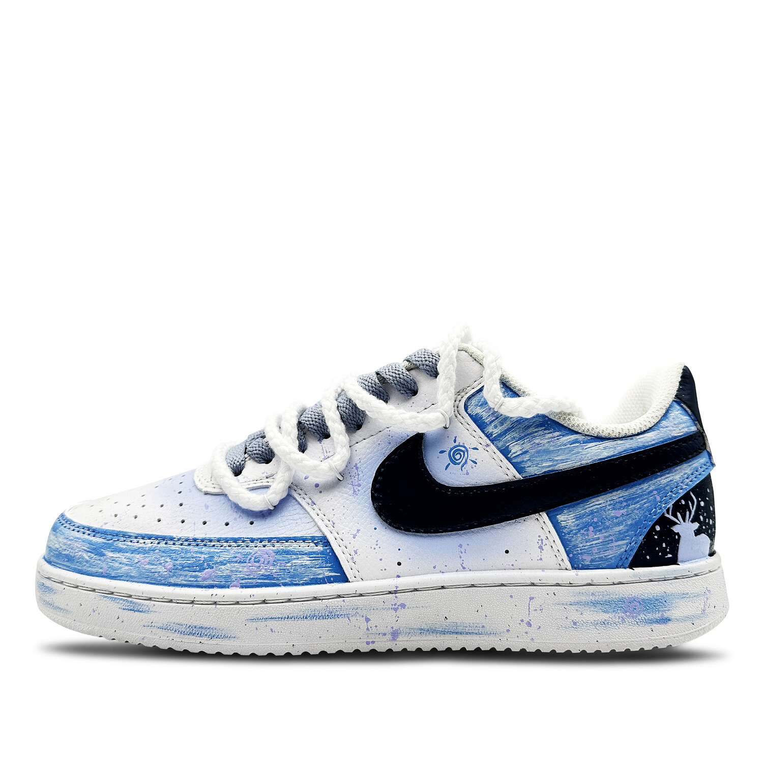 

Кроссовки Nike Court Vision 1 Skateboard Shoes Women's Low-Top White, белый